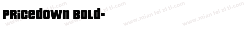 Pricedown Bold字体转换